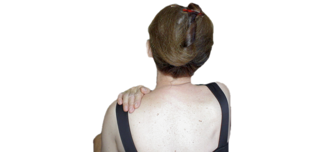 Self-Massage: Woman Massaging Shoulder